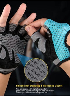 KASTWAVE Gym Gloves, Breathable Training Gloves with Microfiber Fabric, KASTWAVE No-Slip Silicone Padded Palm Protection and Extra Grip, Fitness Gloves for Men & Women, Weight Lifting/ Cross Fit/ Cycling  - Image 4