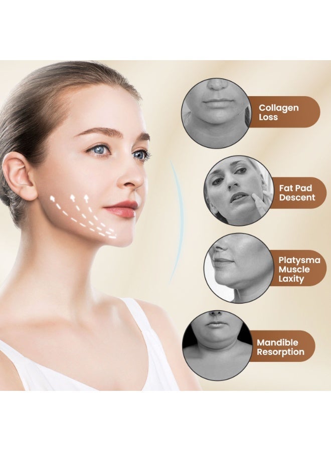 كيلو كيلو فولت جهاز تنحيف الوجه، جهاز تدليك الوجه على شكل حرف V، جهاز تقليل الذقن المزدوجة، 6 أوضاع، 8 مستويات شدة، جهاز شد الوجه، جهاز شد ذكي لشد الجلد المترهل، جهاز العناية ببشرة النساء، شد الخد على شكل حرف V، شد الوجه بتقنية EMS بالتيار الكهربائي الدقيق - Image 2