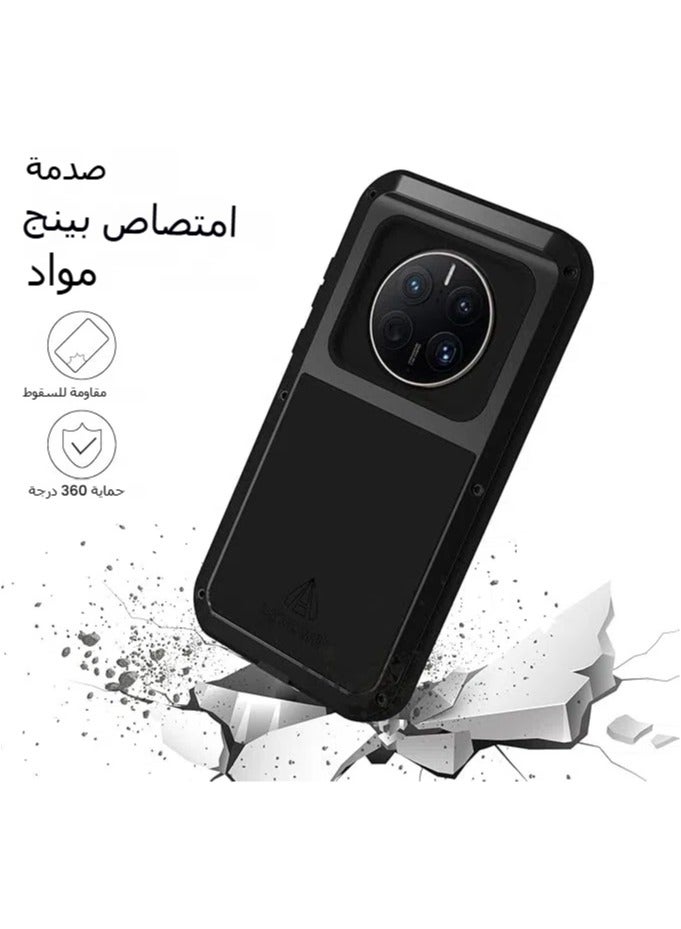 general Case Compatible with Huawei Mate 50 Pro, Aluminum Metal Shockproof High Heavy Duty Sturdy Protector Cover Hard Case Compatible with Huawei Mate 50 Pro - Image 2
