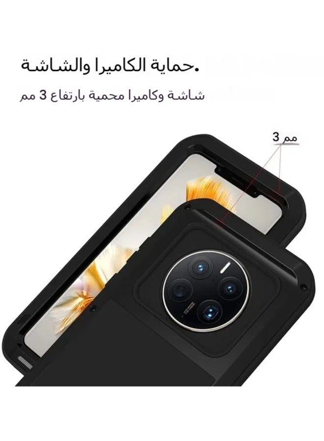 general Case Compatible with Huawei Mate 50 Pro, Aluminum Metal Shockproof High Heavy Duty Sturdy Protector Cover Hard Case Compatible with Huawei Mate 50 Pro - Image 3