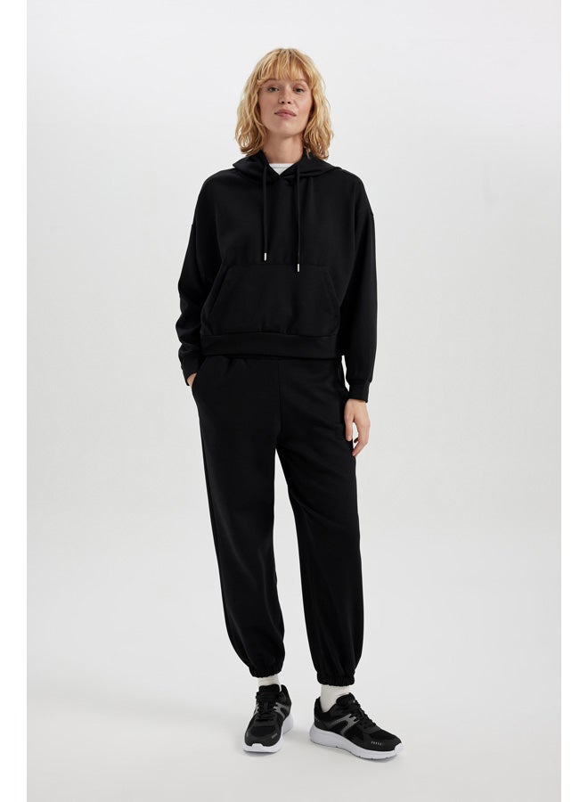 DeFacto Woman Cover-Up Hooded Long Sleeve Sweatshirt  - Image 5