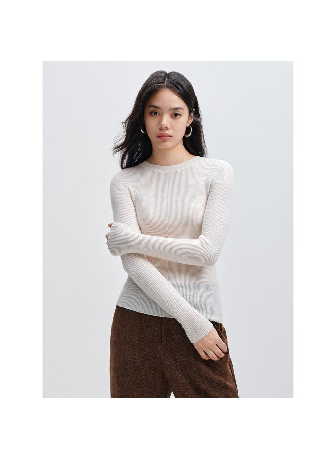 Waxbird Winter Seamless Series Round Neck Base Knitwear Women's Top - Image 5