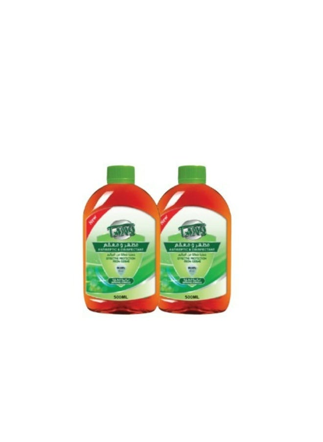 TANYOO Antiseptic & Disinfectant Effective Protections from Germs 500 ml 2 packs 