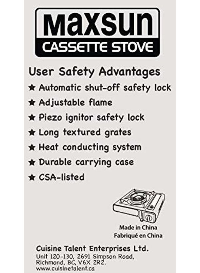 MAXSUN Max Gas Stove MS-2500, Up to 8000 BTU, Camp Stove, with Carrying Case (Red) - Image 4