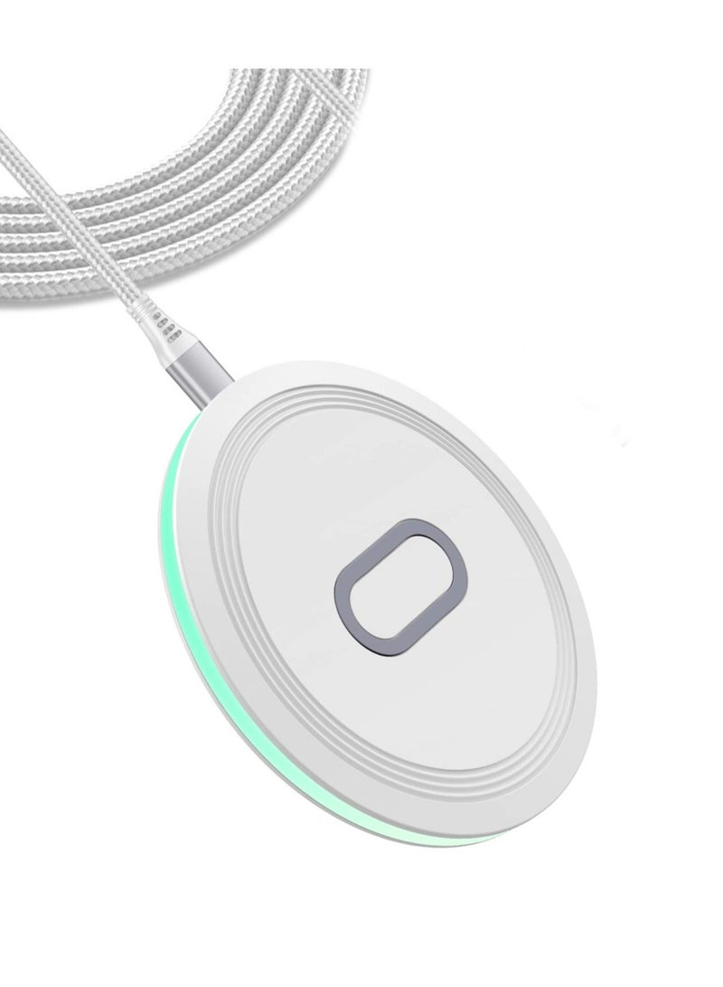 Captaintech Wireless Charger, Fast Charging Wireless Phone Charger, 15W Wireless Fast Charging Station for Google Pixel, Samsung Galaxy Series and iPhone Eries, Charging cable not included