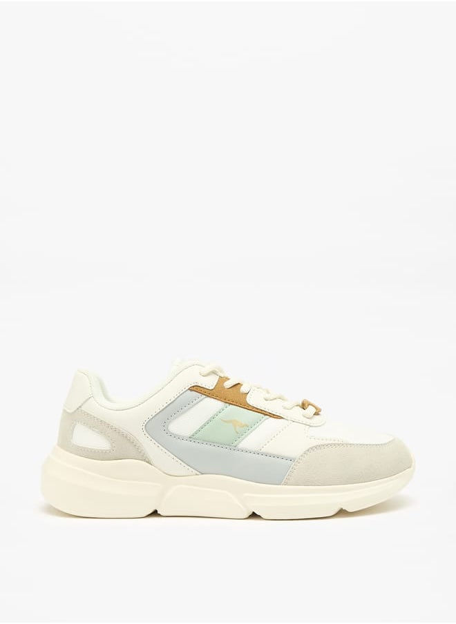kangaROOS Womens Panelled Lace-Up Sports Shoes  - Image 3
