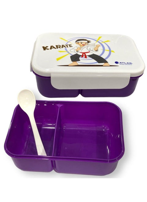 2-Compartment Lunch Box Multicolour
