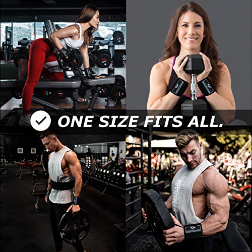VIKINGSTRENGTH Wrist Brace Support (18" Premium Quality) for Weight lifting, Crossfit, Bodybuilding and Fitness. Wrist Wraps for Pain Relief and Recovery. Strap for Men and Women + V-Strength App - Image 2