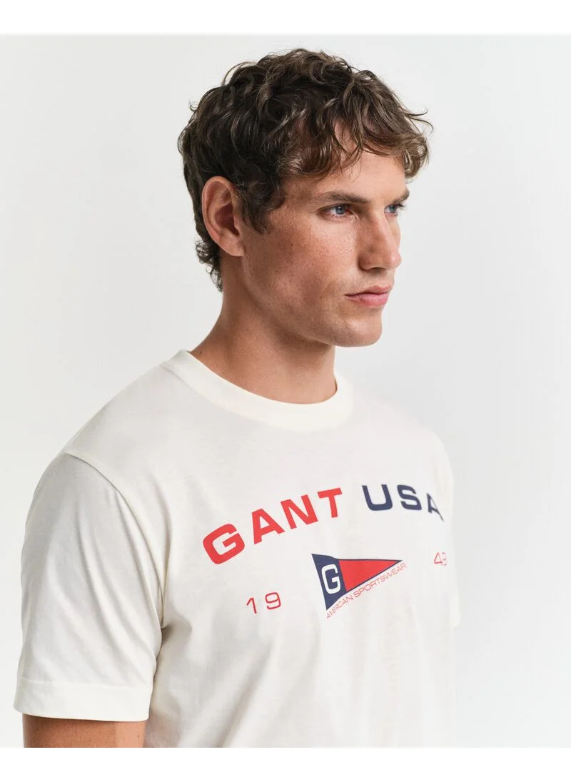 غانت Gant Graphic Ss T-Shirt