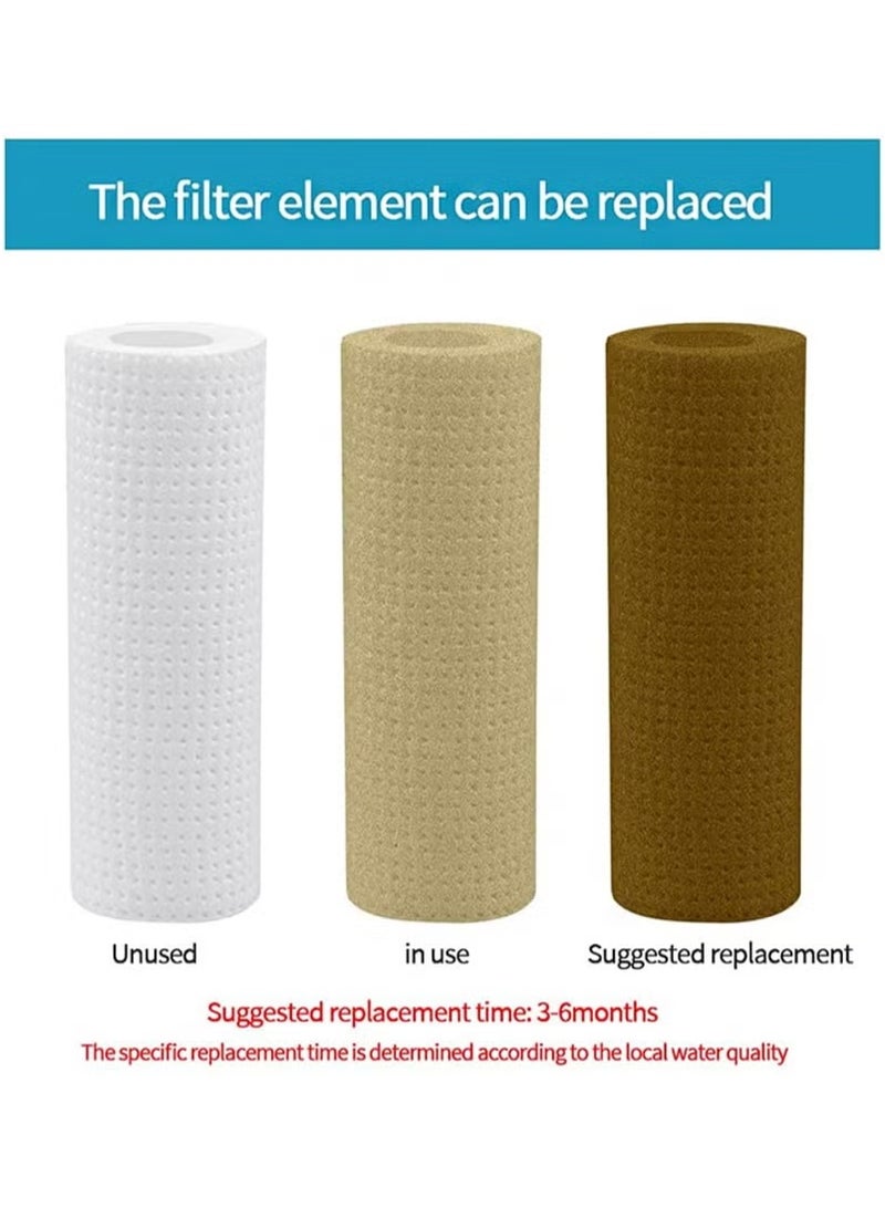 Integrated Household Pre-Filter PP Cotton Filter, Washing Machine, Water Heater, Shower Rain Flower Filter, Pre-Filter(Filter + 2 chlorine removal filters) - Image 4