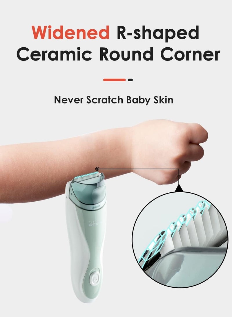 Supermama Baby Hair Clippers Ultra-Quiet Electric Vacuum Trimmer Cordless Rechargeable Waterproof Haircut Kit for Kids & Men - Image 5