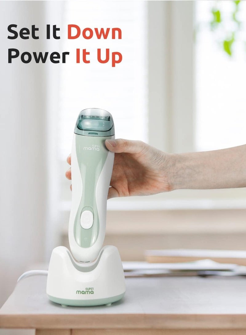 Supermama Baby Hair Clippers Ultra-Quiet Electric Vacuum Trimmer Cordless Rechargeable Waterproof Haircut Kit for Kids & Men - Image 4