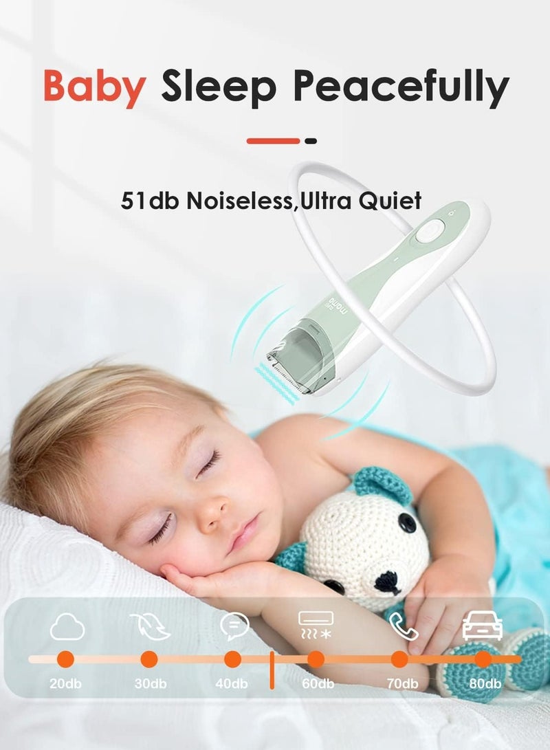 Supermama Baby Hair Clippers Ultra-Quiet Electric Vacuum Trimmer Cordless Rechargeable Waterproof Haircut Kit for Kids & Men - Image 3