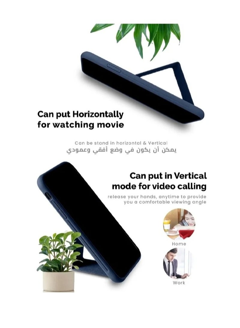 كفر حماية لهاتف سامسونج S24 الترا مع مسكة مغناطيسية مدمجة 3 في 1 ازرق - Image 4