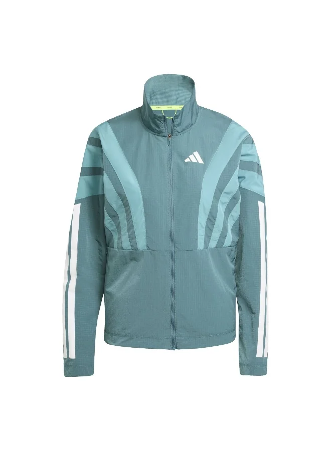 Adidas Adidas Adizero A Jkt W Green Jacket Jackets For Women