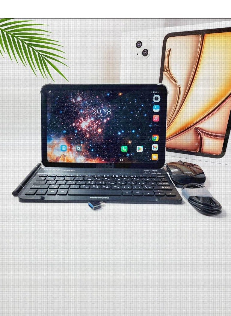 MODIO TAB M41 Smart Android Kids Tablet 10.1-Inch Display Dual SIM Silver 16GB RAM 1TB ROM 5G With Bluetooth Keyboard