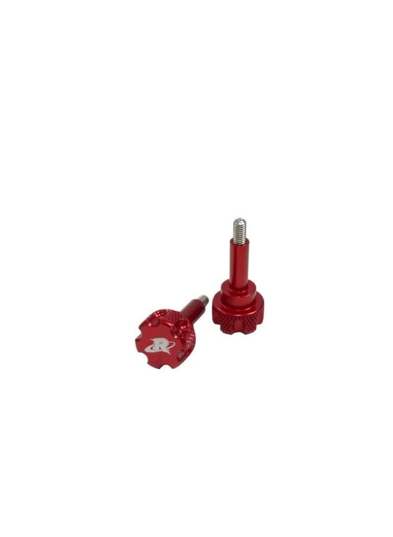 Riva Engine Cover Billet Knob Set for Yamaha 1.8L (Red)