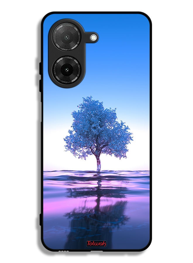 Tolwak Xiaomi Redmi A5 4G Protective Case Cover Tree Neon Body Of Water Reflection Digital Art - Image 1