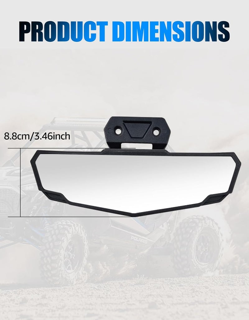 A & UTV PRO Center Rear View Mirror for Polaris RZR XP 1000/ RZR Pro XP/ Turbo R (2020-2023) - Image 4