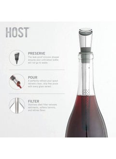 Host Filter Wine Pour Spout By Host Multicolor 8"  - Image 3