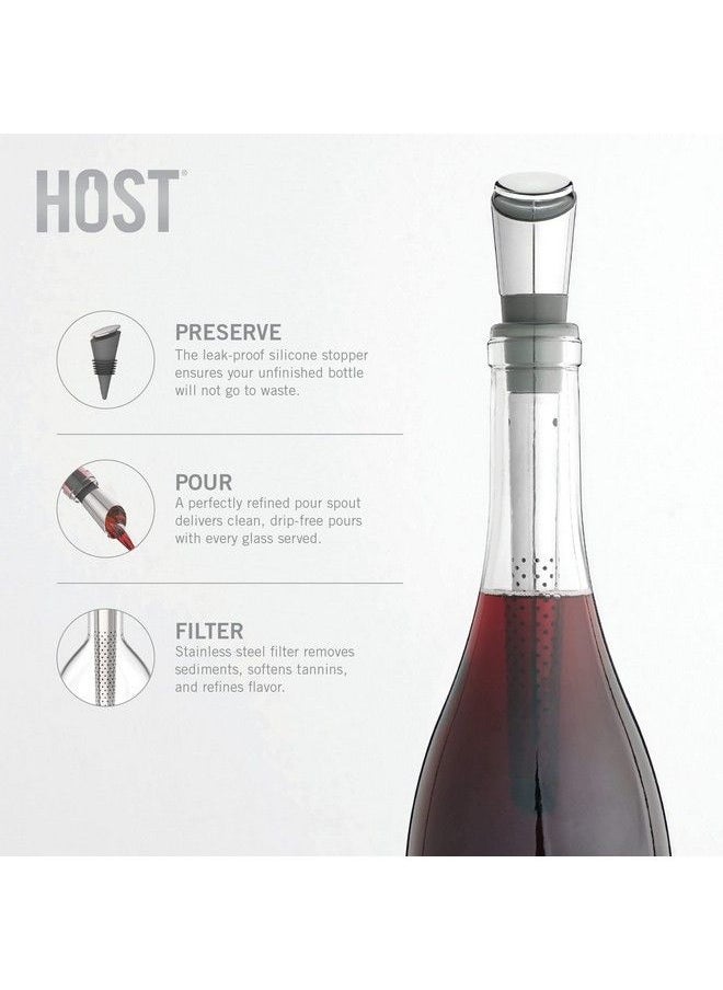 Host Filter Wine Pour Spout By Host Multicolor 8"  - Image 3