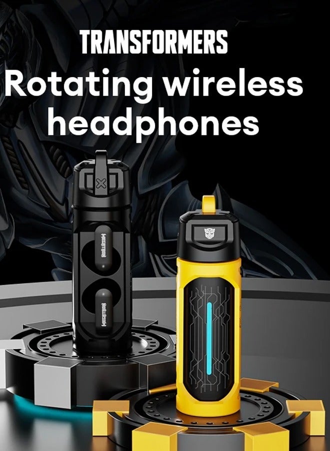 Transformers TF-T11 Wireless Bluetooth Earbuds Gaming Headphones Long Battery Life Headset Low Latency HIFI Stereo Sound with Music Noise Cancellation Calls Black - Image 4