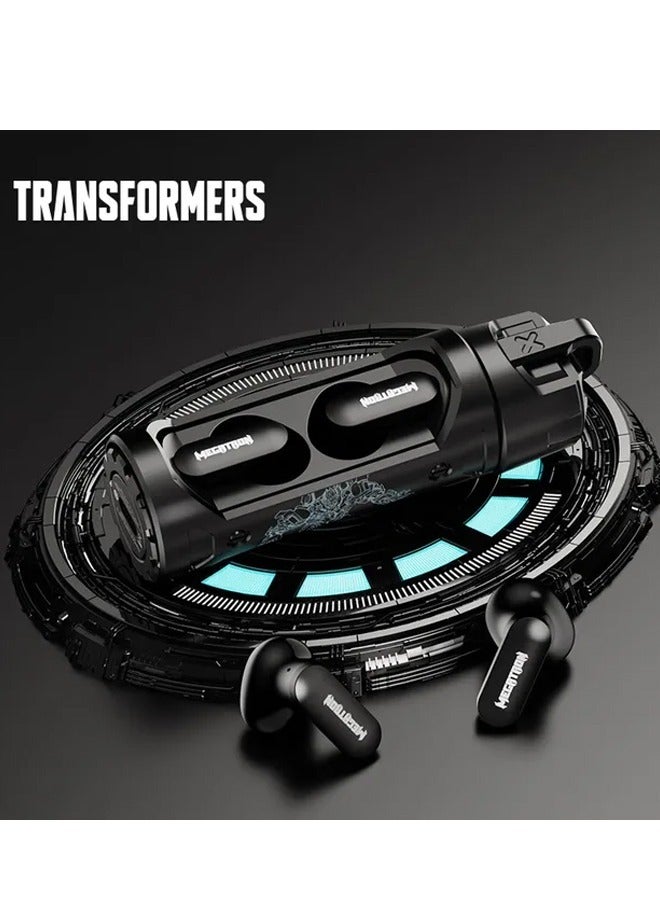 Transformers TF-T11 Wireless Bluetooth Earbuds Gaming Headphones Long Battery Life Headset Low Latency HIFI Stereo Sound with Music Noise Cancellation Calls Black - Image 2