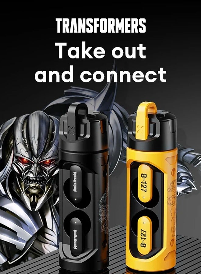 Transformers TF-T11 Wireless Bluetooth Earbuds Gaming Headphones Long Battery Life Headset Low Latency HIFI Stereo Sound with Music Noise Cancellation Calls Black - Image 5