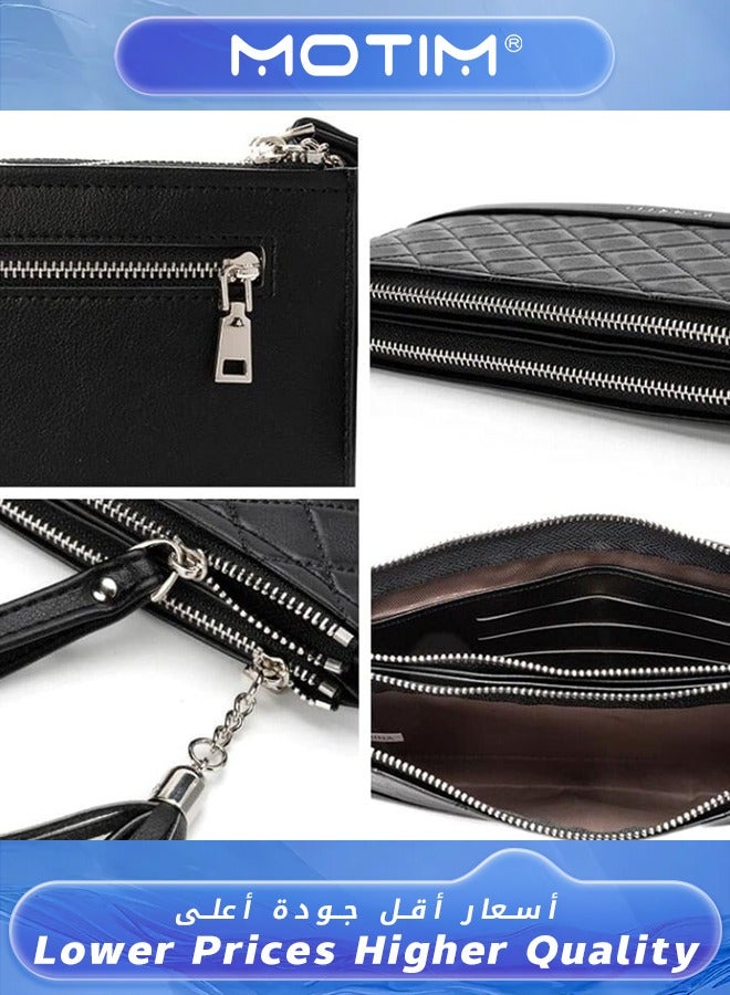 Motim Wallet For Women Elegant Clutch Wallet Long Purse Leather Wallet Credit Card Holder  - Image 4