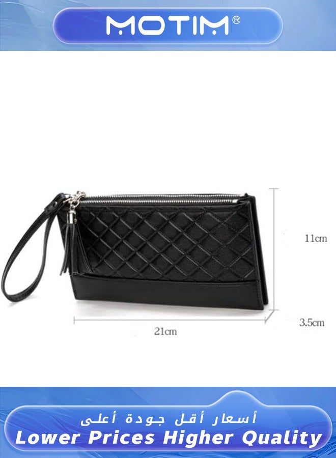 Motim Wallet For Women Elegant Clutch Wallet Long Purse Leather Wallet Credit Card Holder  - Image 5