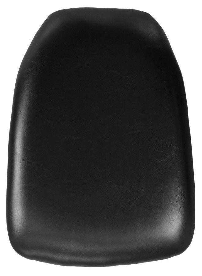 Flash Furniture Hard Black Vinyl Chiavari Chair Cushion - Image 1