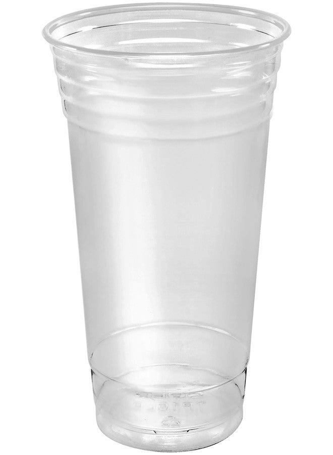 SOLO Cup 100 Piece Company Plastic Party Cold Cups, Clear, 12 oz (TP12-100) - Image 1