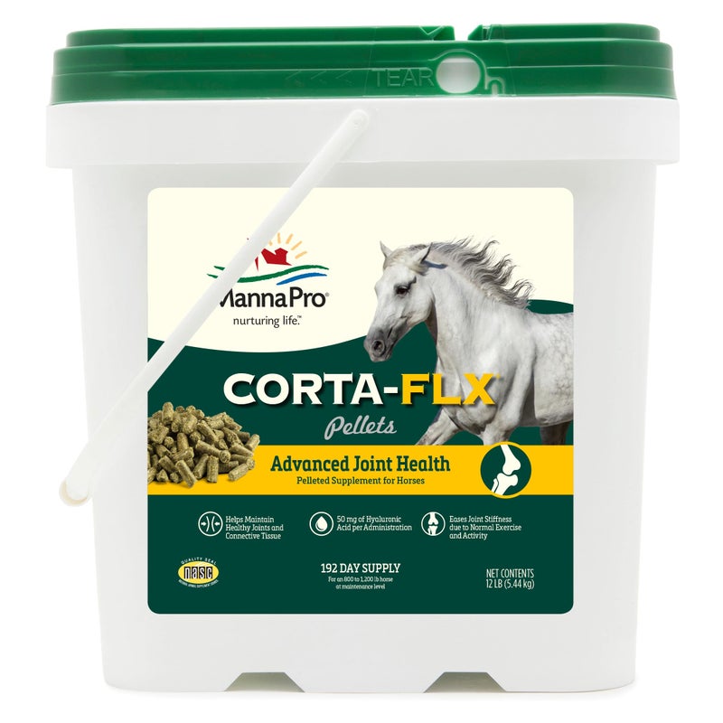 Manna Pro Corta-FLX Corta-Flex Equine Joint Supplement | Horse Supplement for Healthy Joints | Quick & Effective Nourishment to Joints formulated with Vitamins and Minerals | 12 LB Pellet - Image 1