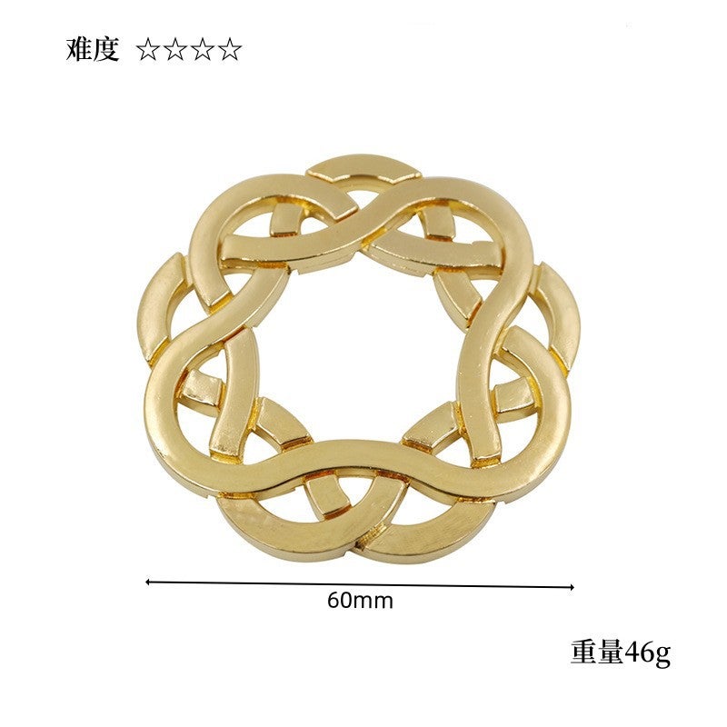 Educational Unlocking Toys Luban Lock Kong Ming Lock Tiktok Popular Children'S Intelligence Unlocking Full Set Nine-Chain Horseshoe Lock - Image 1