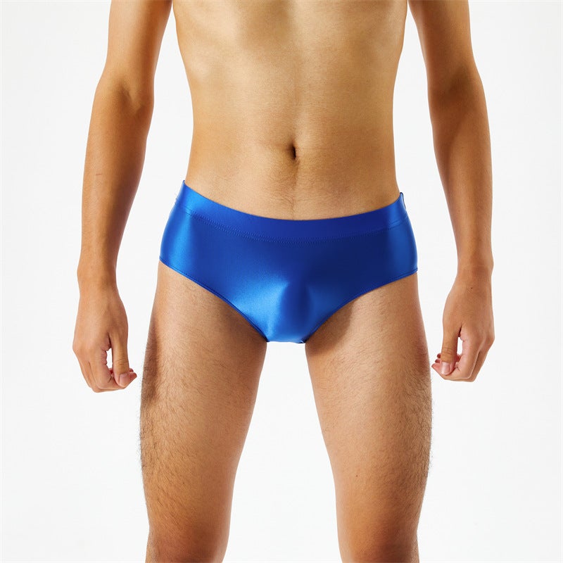 Crotch Seamless One-Piece Oil Bright Gloss Silky High Elastic Large Size Men'S And Women'S Briefs Underwear Transparent 7056 - Image 1