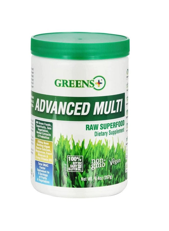 Greens+ Advanced Multi Raw Superfood ; Essential Blend Of Raw Foods Superfruits And Sea Vegetables Powder ; Vegan ; Dietary Supplement ; Non Gmo Soy Dairy & Glutenfree ; Size 9.4Oz - Image 1