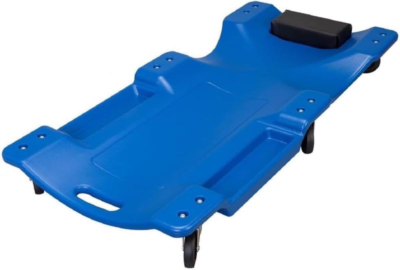 H.T.E Heavy-Duty Plastic Garage Creeper – 40 Inch Mechanic Rolling Creeper with 6 Casters - Image 2