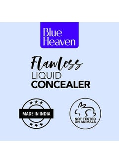 Blue Heaven Flawless Matte Liquid Cream Full Coverage Concealer For Normal Skin, 101, Vanilla, 17Ml, Pack Of 1  - Image 5