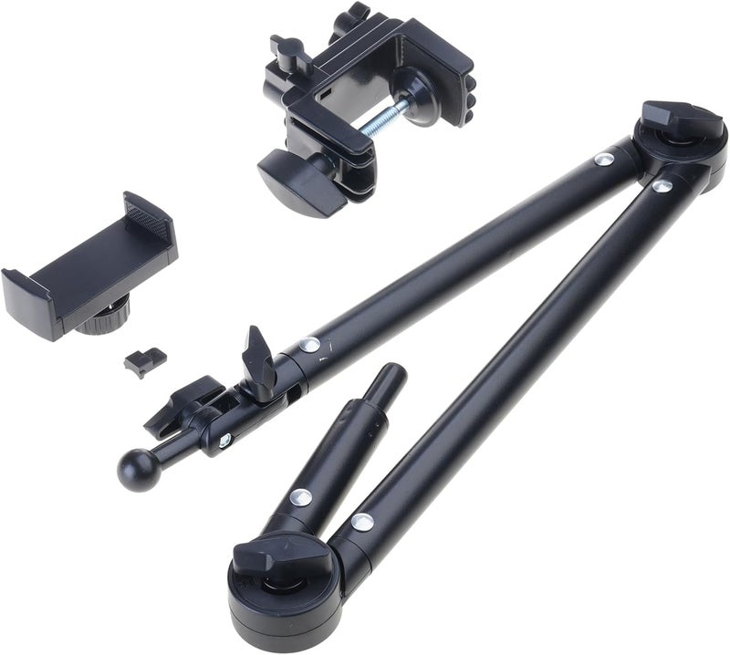 Foldable Tablet Stand Mount Adjustable Flexible Holder with 360 Degree Rotation for Cellphone Long Arm Phone Stand with Clamp - Image 5