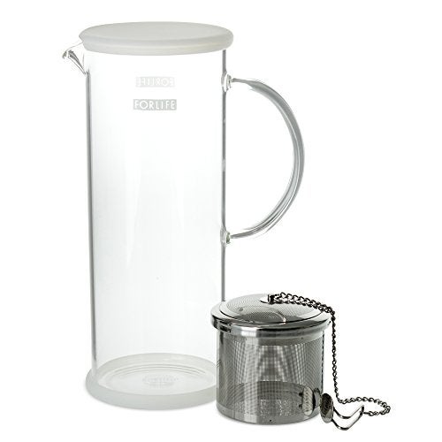 FORLIFE LUCENT Glass Iced Tea Jug with Capsule Infuser, 48-Ounce, Frost - Image 2