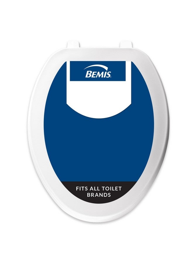 BEMIS 170 000 Toilet Seat, ELONGATED, Plastic, White - Image 1