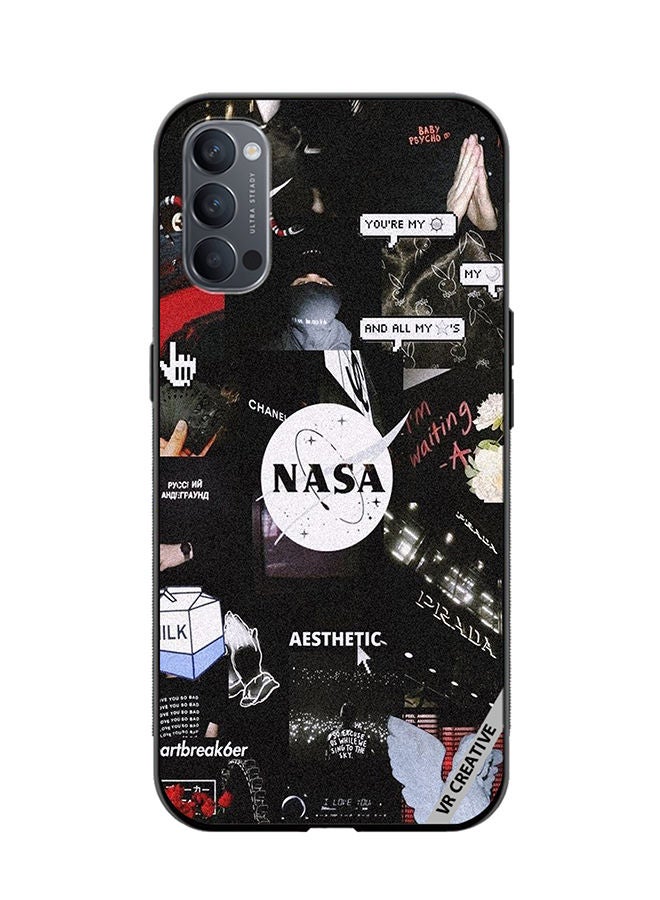 VR CREATIVE Protective Case Cover For Oppo Reno4 Pro 5G Nasa Design Multicolour - Image 1