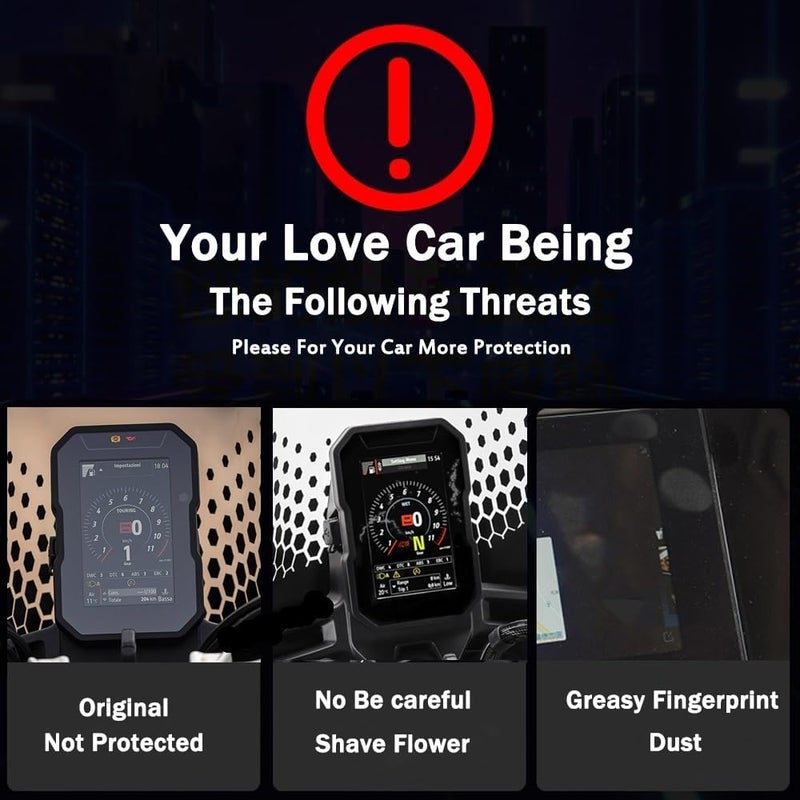 Yurefax Ducati DesertX Motorcycle Dashboard Screen Protector - Image 4