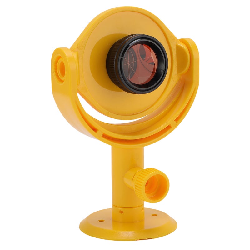 Mini Prism with Bracket Tiltable Prism for Total Station Surveying +17.5mm Constant Optical Glass Lens Yellow Housing - Image 4