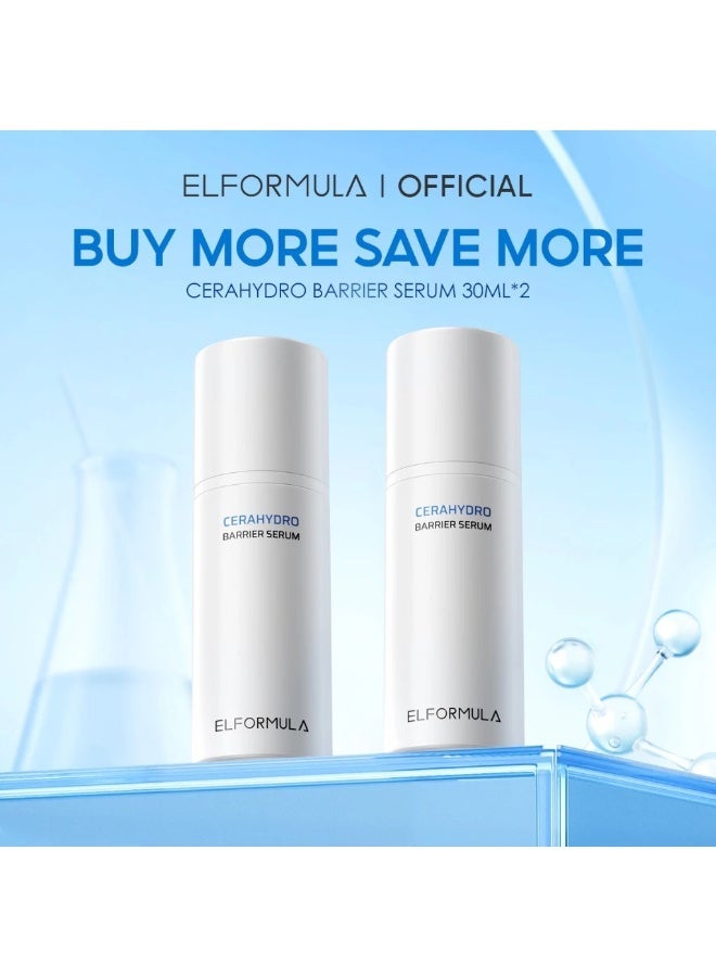 إل فورمولا سيروم ELFORMULA CeraHydro Barrier 30 مل × 2 لإصلاح حاجز البشرة بالسيراميد وترطيب وتوحيد لون البشرة - Image 1
