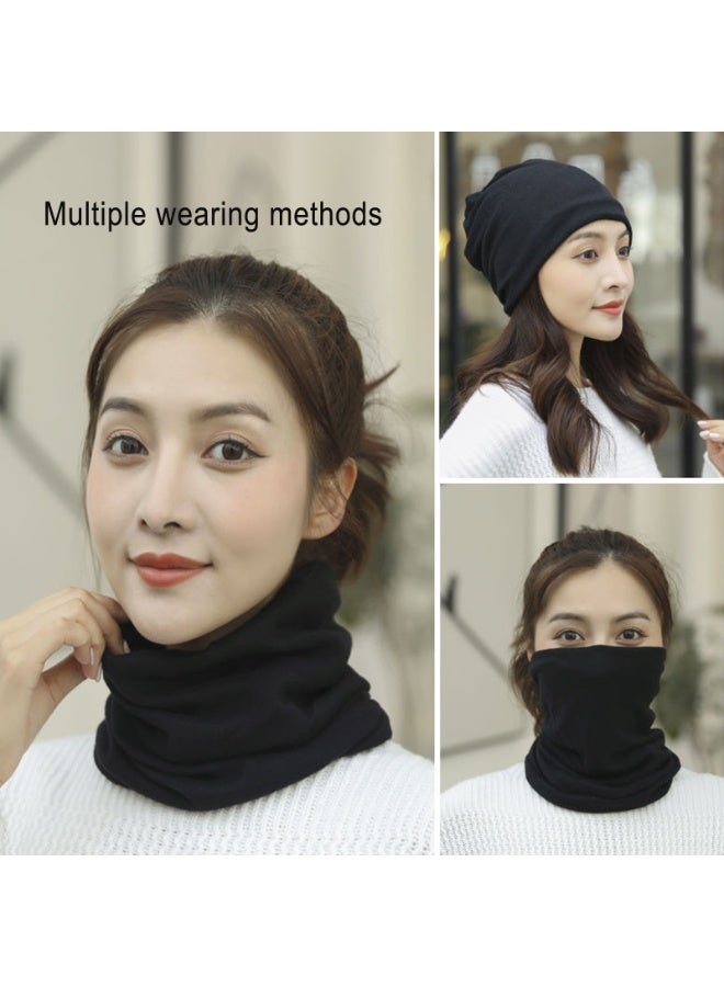 3PCS Winter Neck Warmer Warm Neck Gaiter Face Mask Solid Color Scarves Men Women Face Cover Scarf - Image 2