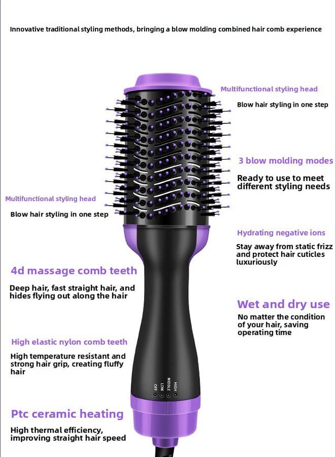 Professional Hair Dryer Brush and Hot Dryer Electric Comb One Step Hair Dryer Fast Hair Straightener 3 in 1 Design - Image 5