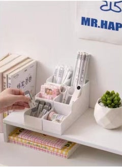 ALMUFARREJ Desktop organizer rack and pen storage 