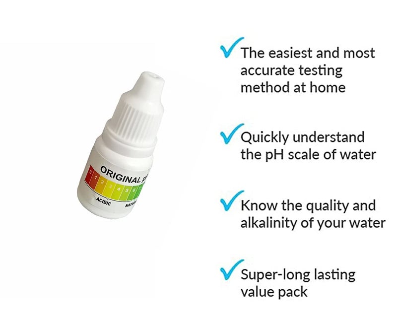 Aqualiquid RO pH Drops for Alkaline Level Testing – pH Tester Liquid with Color Chart for Accurate Water Testing (Pack of 10) - Image 2
