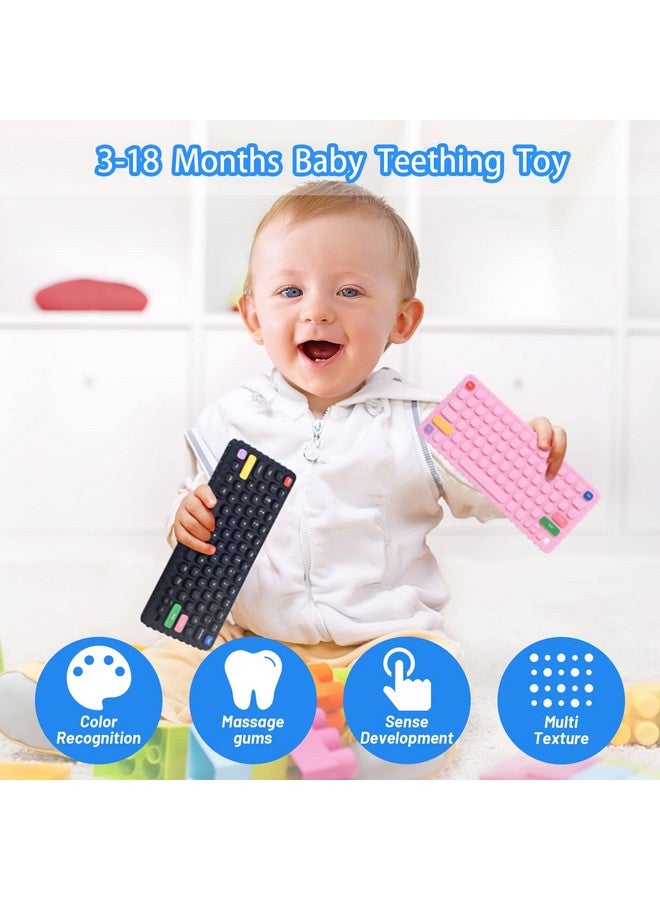 Besosay Baby Keyboard Teething Toys for 0-3, 0-6, 6-12 Months | Soft Silicone Baby Teethers - Image 3